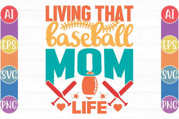 Baseball Mom Graphics for Crafts & Blogs