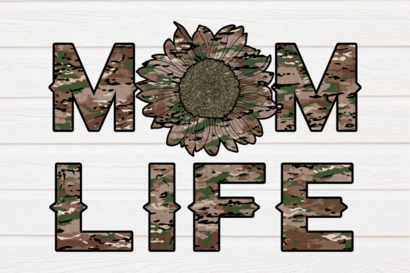 Camo Mom Life Graphics for Crafts