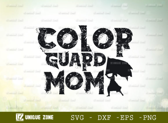Color Guard Mom Graphics for Crafts