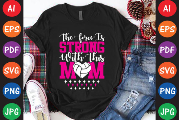 Force Mom Graphics for Crafts Branding