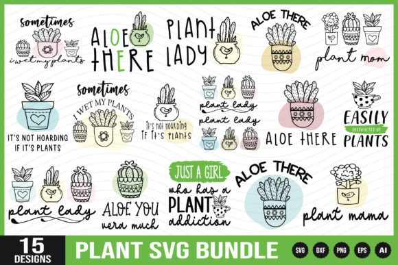 Plant SVG Bundle Vol - 2: Essential Graphics for Crafts